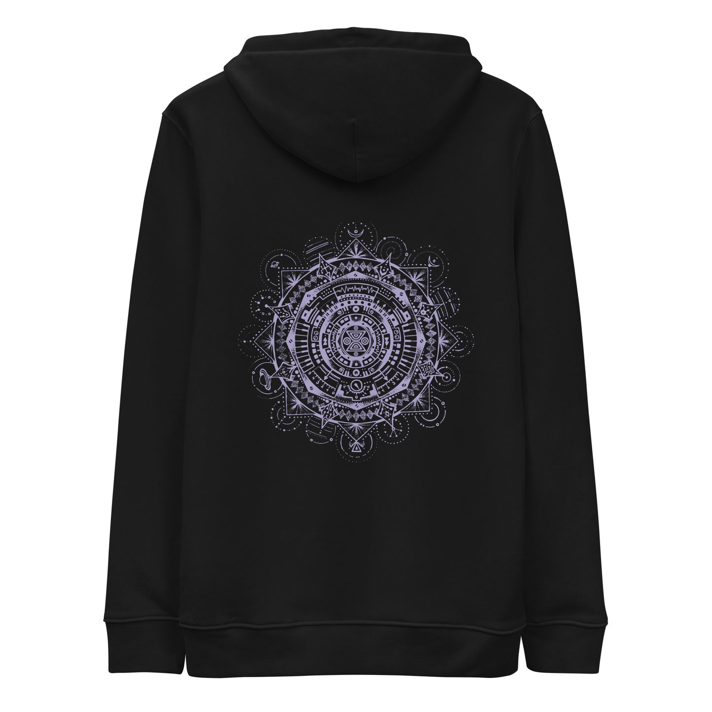 Black unisex organic hoodie "Found in a Forest"