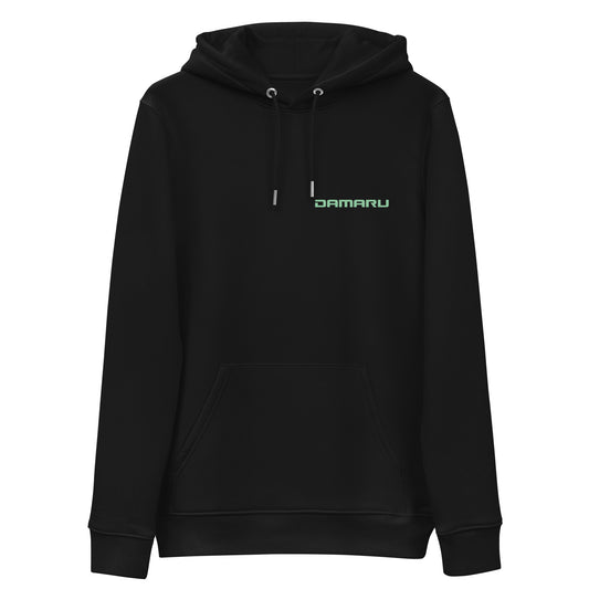 Unisex organic hoodie "OuttaSpace" mint green