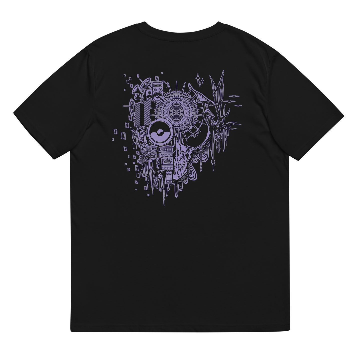 Unisex organic cotton t-shirt "OuttaSpace" lavender