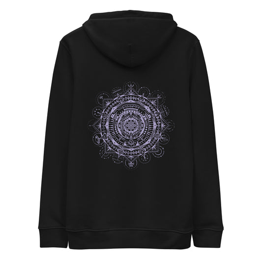 Black unisex organic hoodie "Found in a Forest"