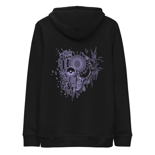 Unisex organic hoodie "OuttaSpace" lavender