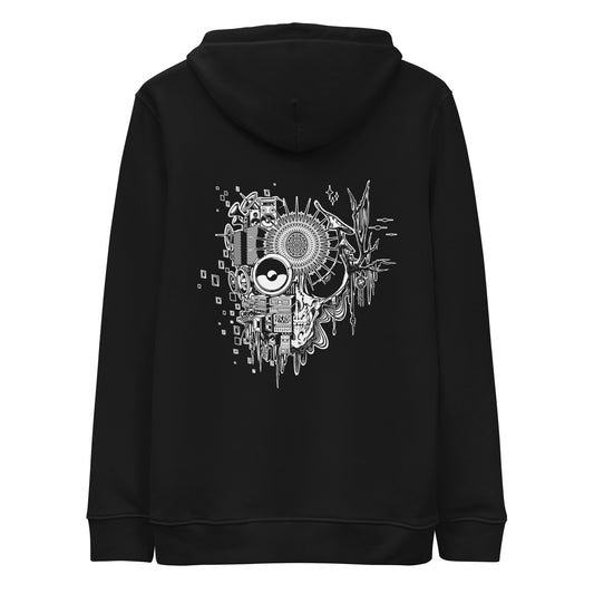 Unisex organic hoodie "OuttaSpace" white